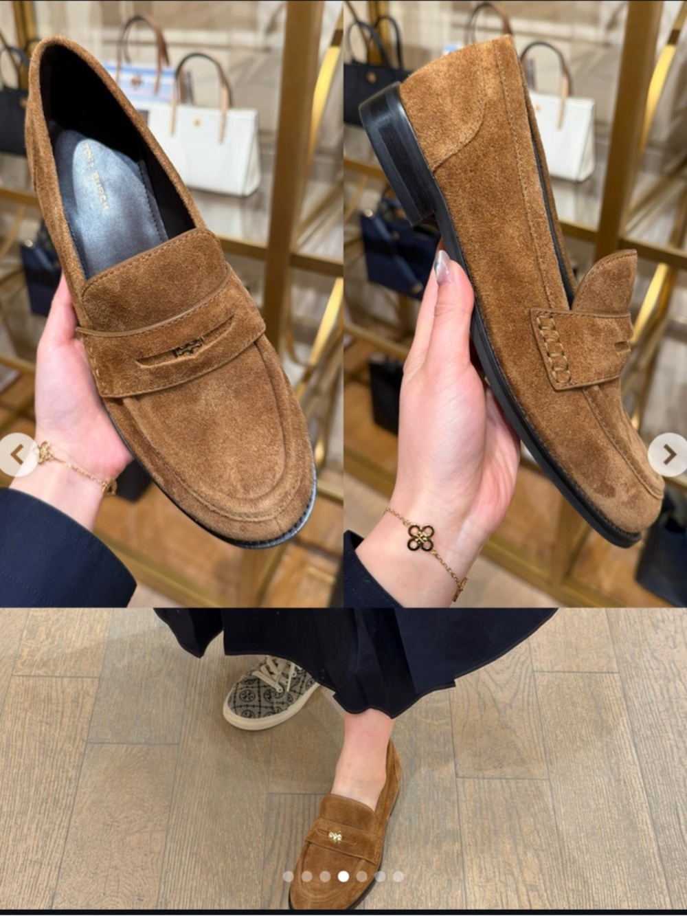 Brand new Tory Burch dreamy penny loafer suede